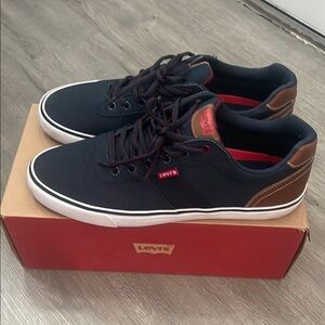 Levi's Men's Navy and Brown Sneakers